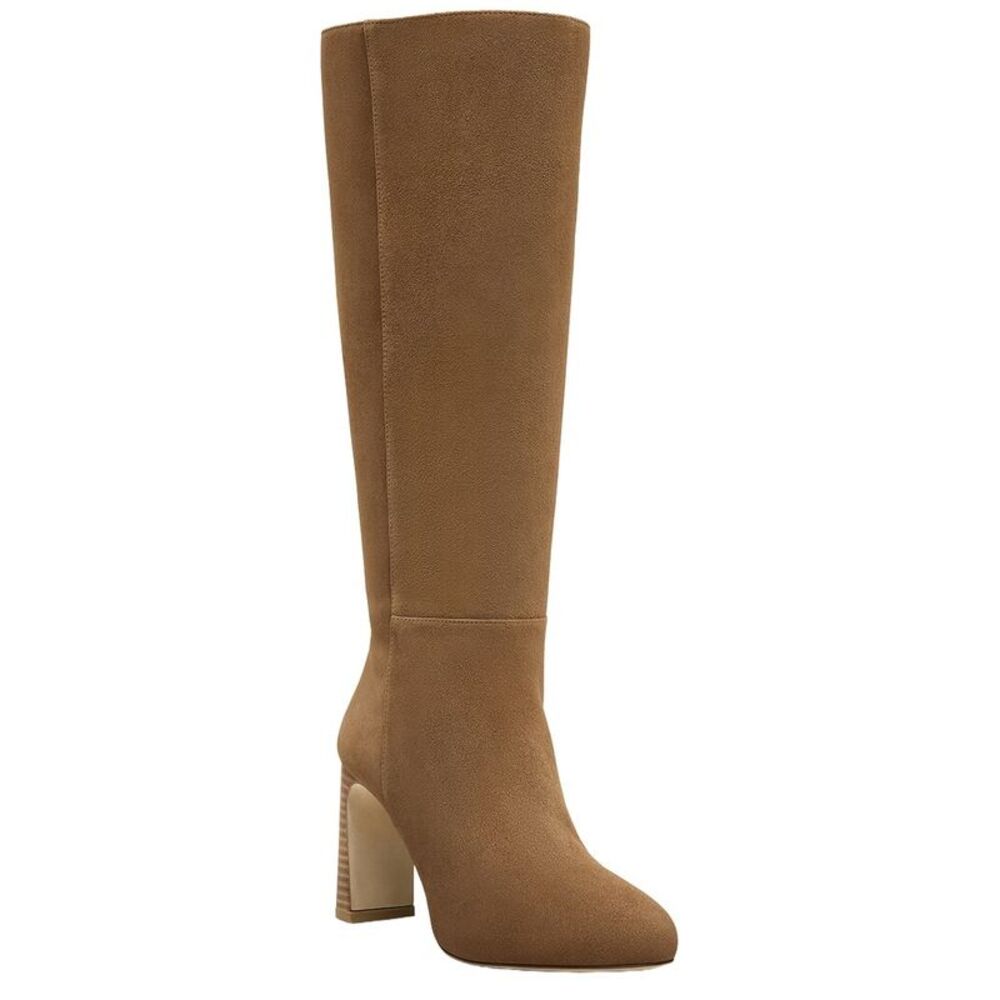 Stuart Weitzman Babette Platform Zip Suede Boot, Brown